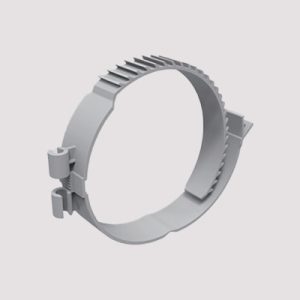 Gray Insulated Round Pipe Clamp