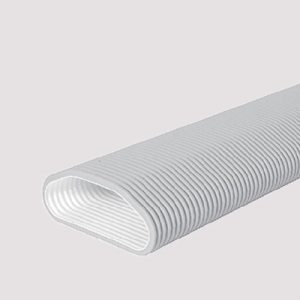 Light Gray PE-HD Fresh Air Flexible Corrugated Shield Pipe - Antibacterial
